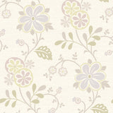 Beacon House 2535-20680 Amelie Purple Modern Floral Trail Wallpaper