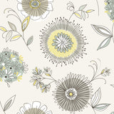 Beacon House 2535-20682 Maisie Green Floral Burst Wallpaper