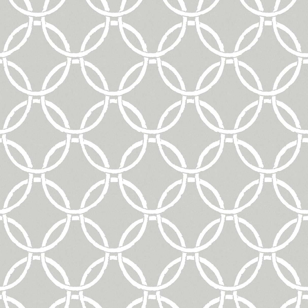 Chesapeake 3122-11030 Quelala Grey Ring Ogee Wallpaper
