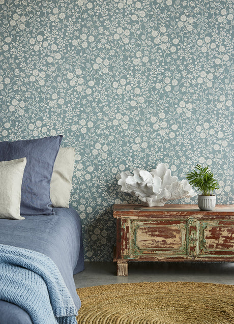 Eijffinger 316046 Liana Teal Trail Wallpaper