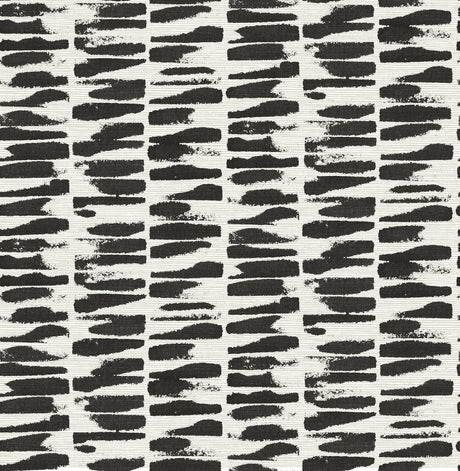 A-Street Prints 4120-26841 Myrtle Black Abstract Stripe Wallpaper - Eade's Wallpaper