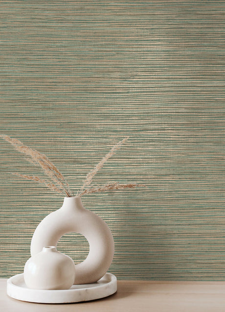 Eade’s Alton Copper Faux Grasscloth Wallpaper Copper