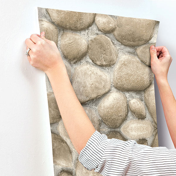 Chesapeake 4142-72612 Root Rock Beige Wallpaper - Eade's Wallpaper