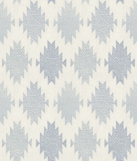 Chesapeake 4142-72663 Stitched Heirloom Indigo Wallpaper - Eade's Wallpaper