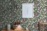 Eade’s Leif White Vine Trail Wallpaper White