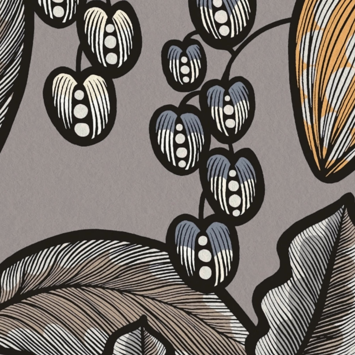 Eade’s Leif Grey Vine Trail Wallpaper Grey