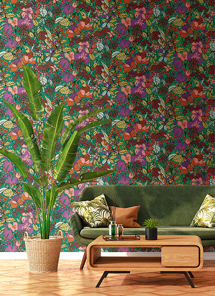 Eade’s Zetta Multicolor Floral Riot Wallpaper Multicolor