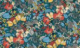 Eade’s Zetta Blue Floral Riot Wallpaper Blue