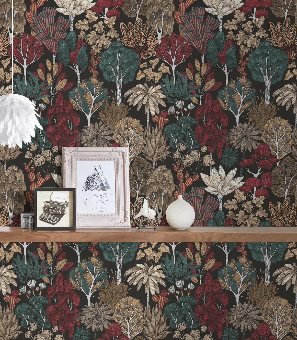 Eade’s Idris Black Forest Wallpaper Black