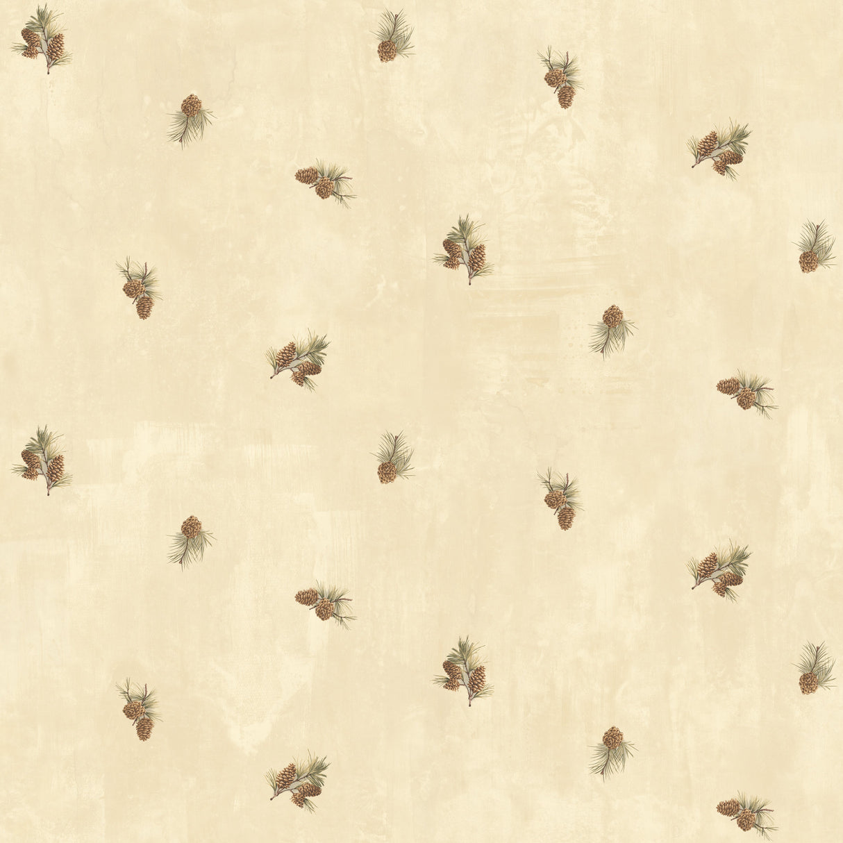 Chesapeake BBC49463 Welsh Wheat Pinecone Toss Wallpaper Wallpaper