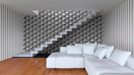 Sandudd SD5281-3 Hamsun Grey Dandelion Wallpaper