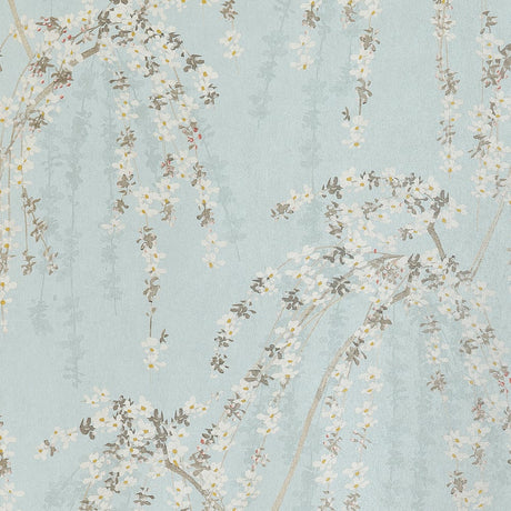 Thibaut WEEPING BLOSSOM T24456 in Blue Wallpaper - YUTORI
