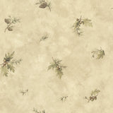 Chesapeake TLL01352 Brimstone Beige Forest Leaf Toss Wallpaper